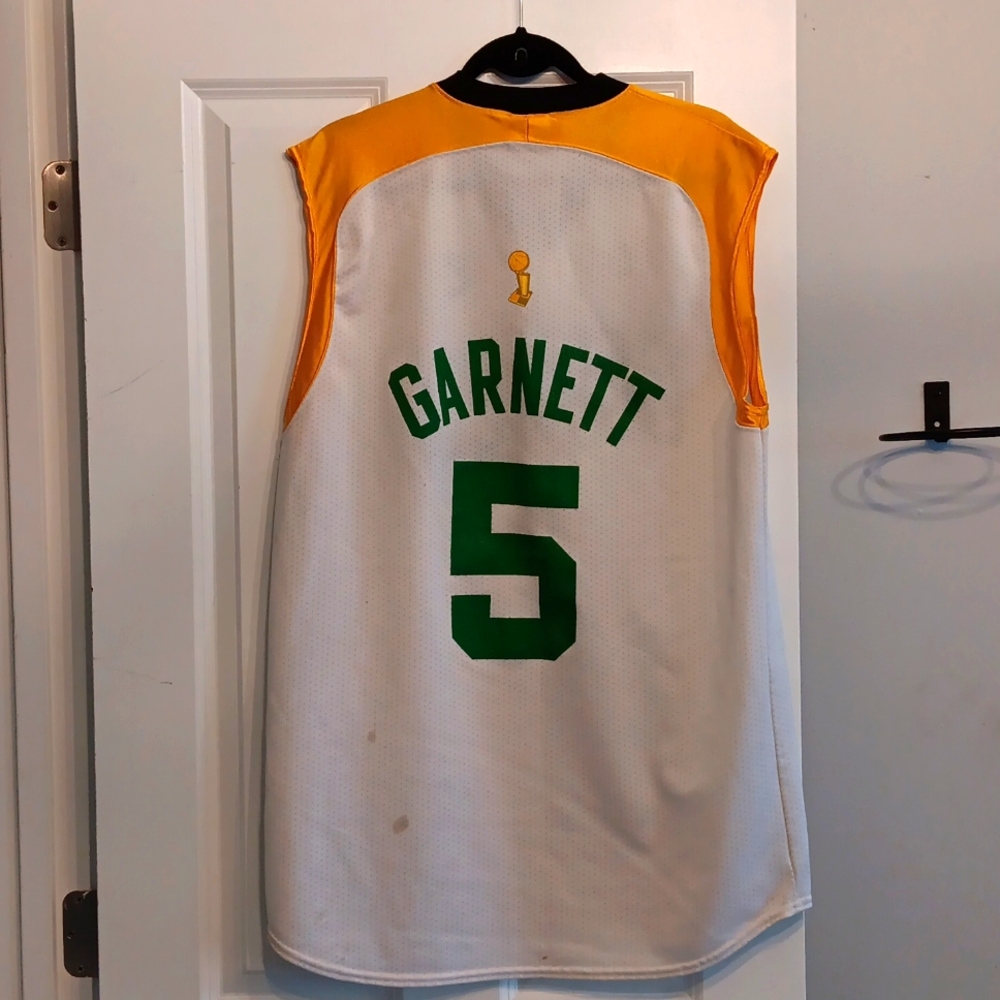 Kevin Garnett 5 The Finals 2008 Boston Celtics Jersey Large